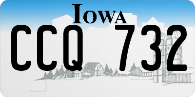 IA license plate CCQ732