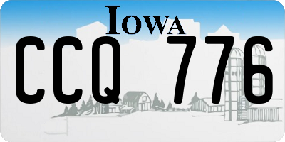 IA license plate CCQ776
