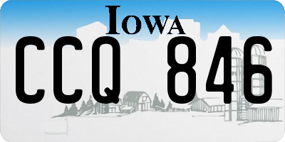 IA license plate CCQ846