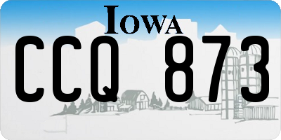 IA license plate CCQ873