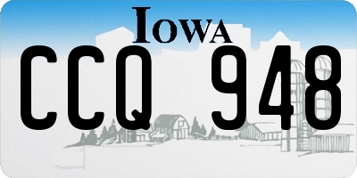 IA license plate CCQ948