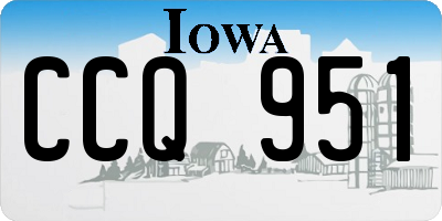 IA license plate CCQ951