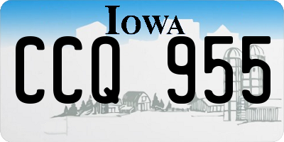 IA license plate CCQ955