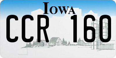 IA license plate CCR160