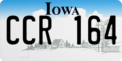 IA license plate CCR164