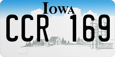 IA license plate CCR169