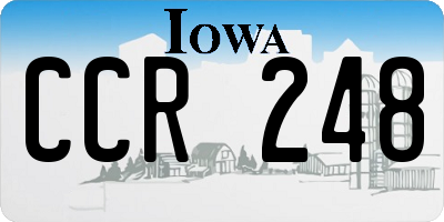 IA license plate CCR248