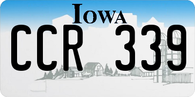 IA license plate CCR339