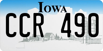 IA license plate CCR490