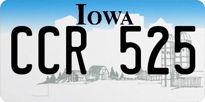 IA license plate CCR525