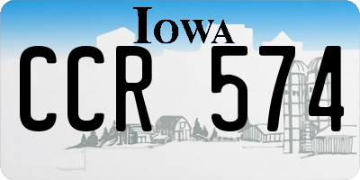 IA license plate CCR574