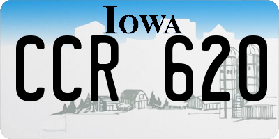 IA license plate CCR620