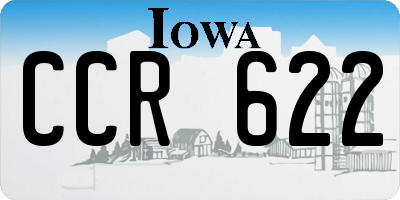 IA license plate CCR622