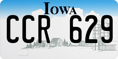 IA license plate CCR629