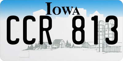 IA license plate CCR813
