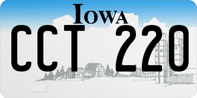IA license plate CCT220