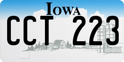 IA license plate CCT223