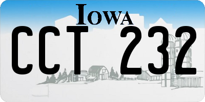 IA license plate CCT232