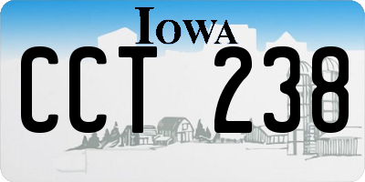 IA license plate CCT238
