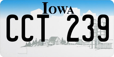 IA license plate CCT239