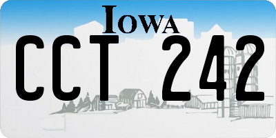 IA license plate CCT242
