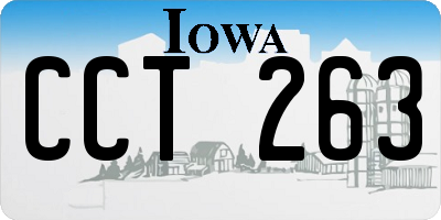 IA license plate CCT263