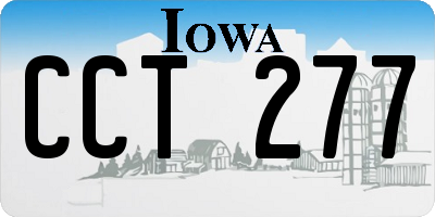 IA license plate CCT277