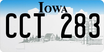 IA license plate CCT283
