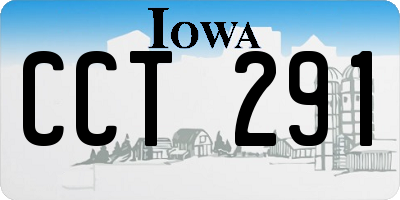 IA license plate CCT291