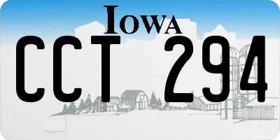IA license plate CCT294
