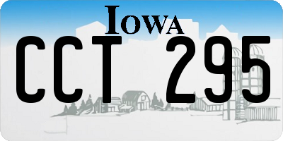 IA license plate CCT295