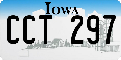 IA license plate CCT297