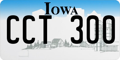 IA license plate CCT300