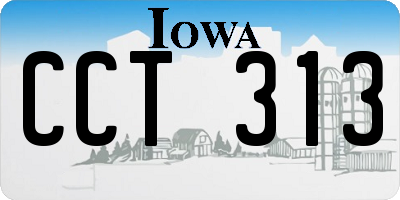 IA license plate CCT313