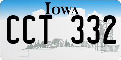 IA license plate CCT332