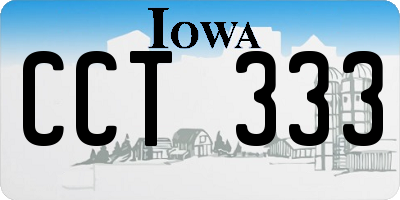 IA license plate CCT333
