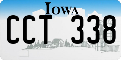 IA license plate CCT338