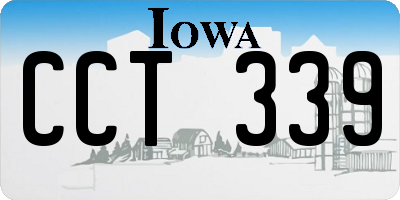 IA license plate CCT339