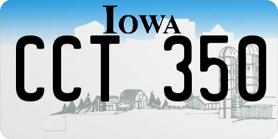 IA license plate CCT350