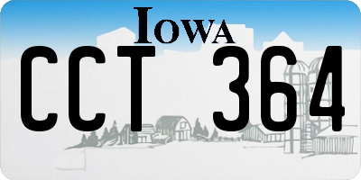 IA license plate CCT364