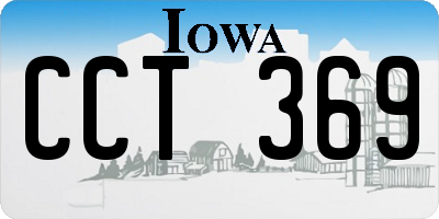 IA license plate CCT369