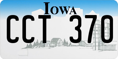 IA license plate CCT370