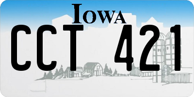 IA license plate CCT421
