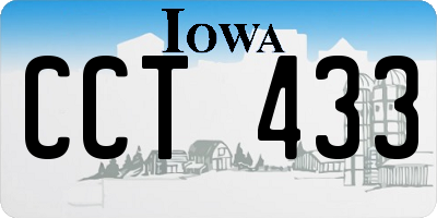 IA license plate CCT433