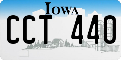 IA license plate CCT440