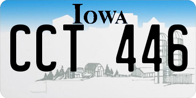 IA license plate CCT446