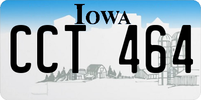 IA license plate CCT464