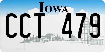 IA license plate CCT479