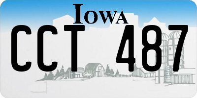 IA license plate CCT487