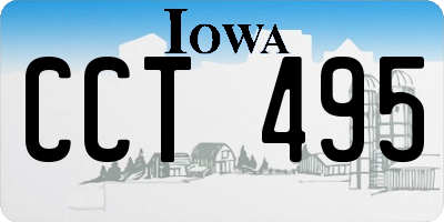 IA license plate CCT495
